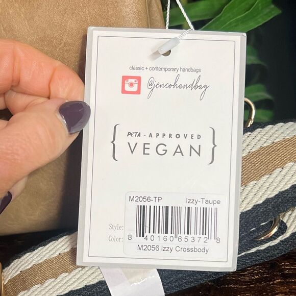 Jenn & Co Izzy Vegan Crossbody in Taupe. NWT! - Picture 5 of 10